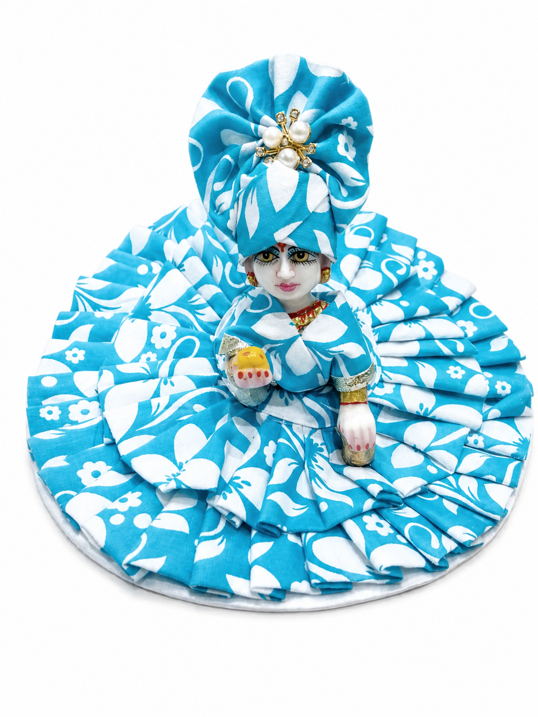 Laddu Gopal, Kanha Ji Cotton Dress With Pagdi Available for Size 2,4,5