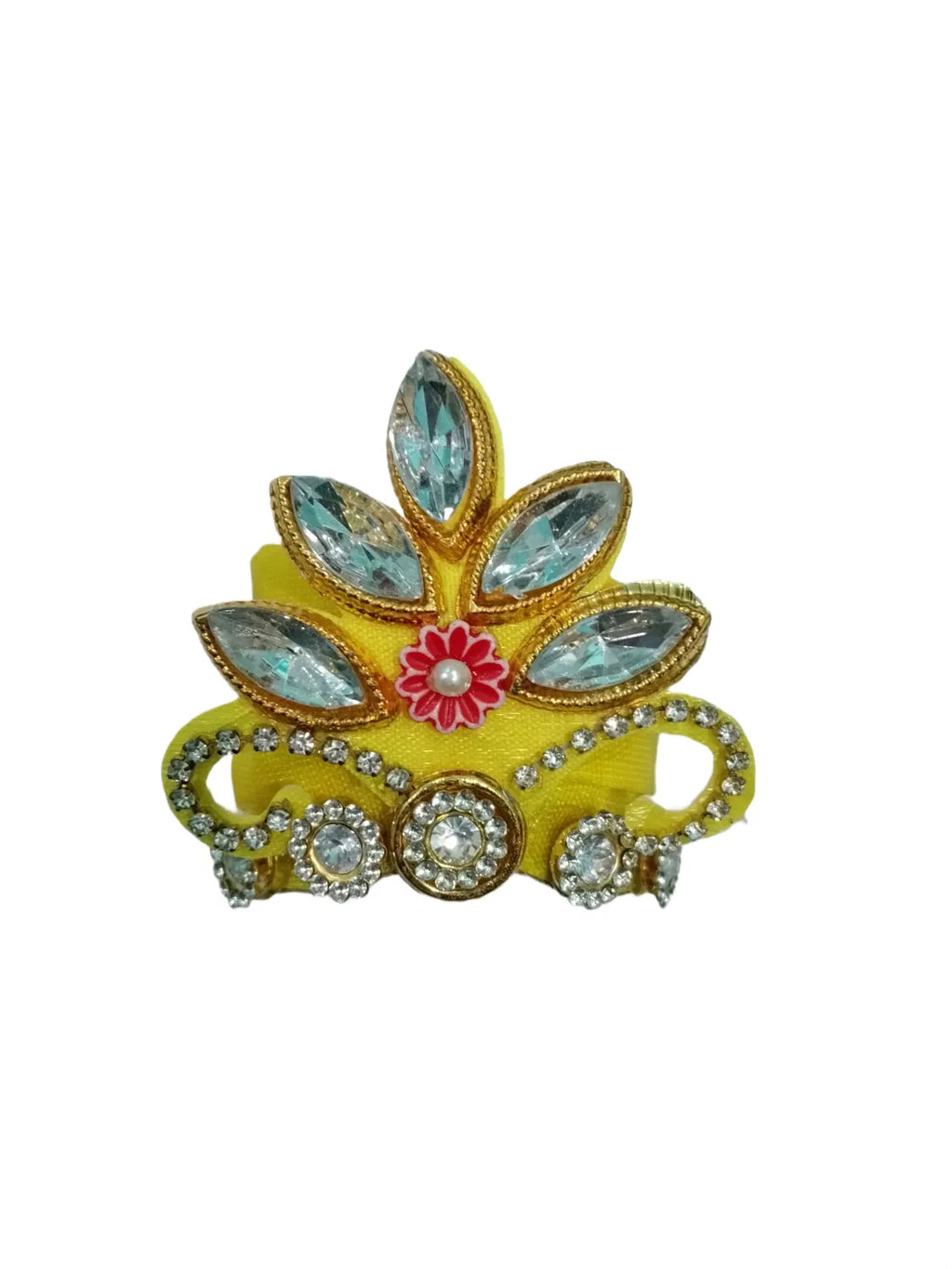laddu gopal size 6 number pagdi yellow