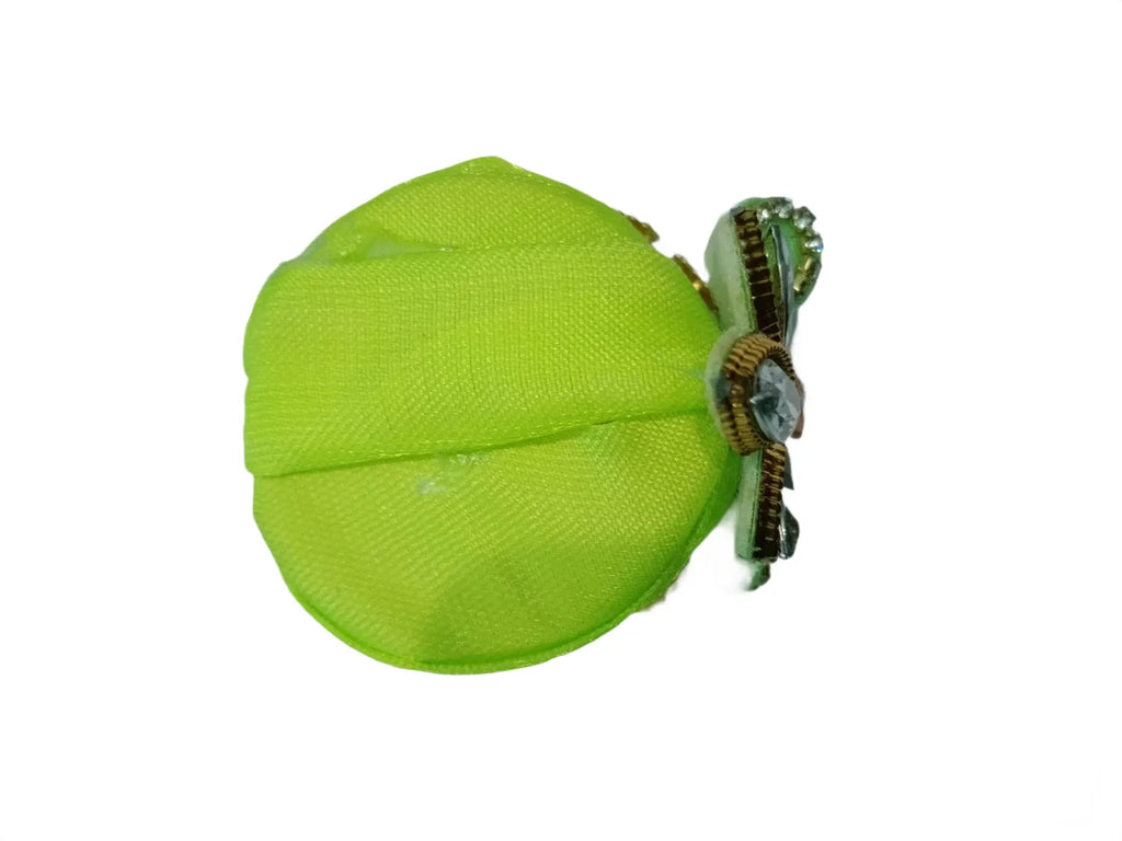 laddu gopal size 6 number pagdi green