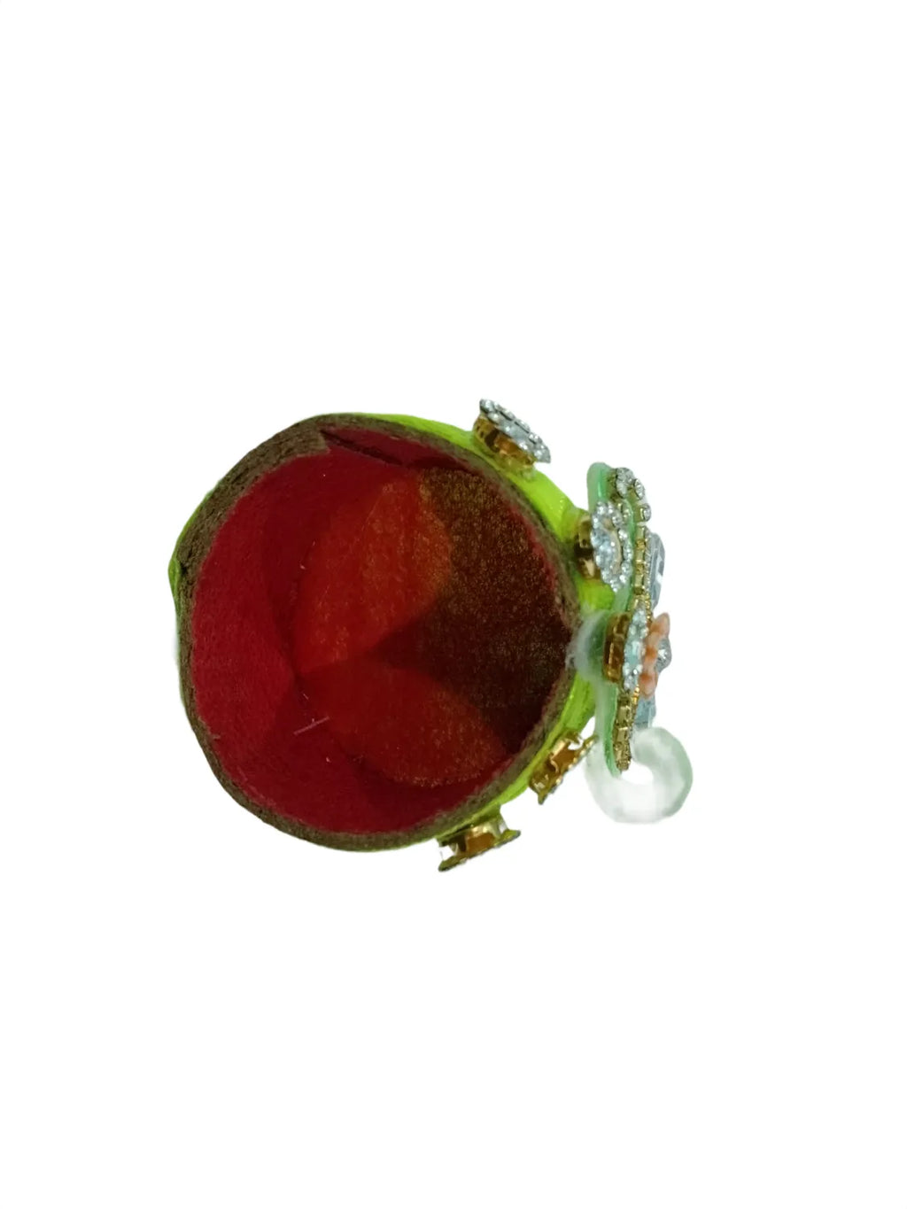 laddu gopal size 6 number pagdi green