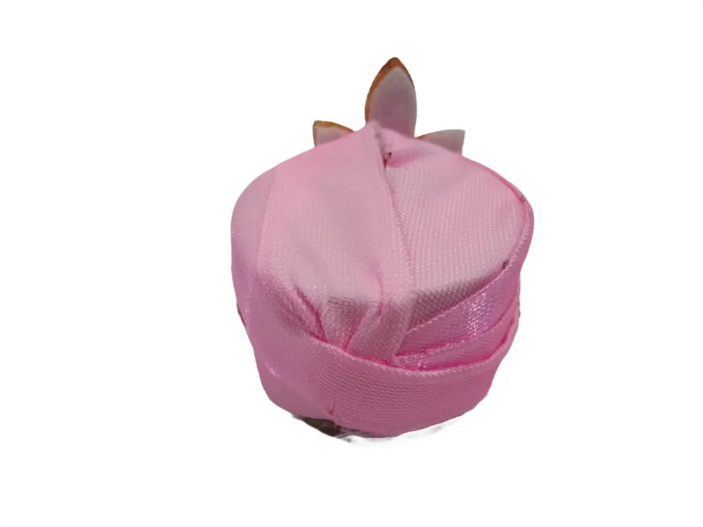 laddu gopal size 6 number pagdi light pink