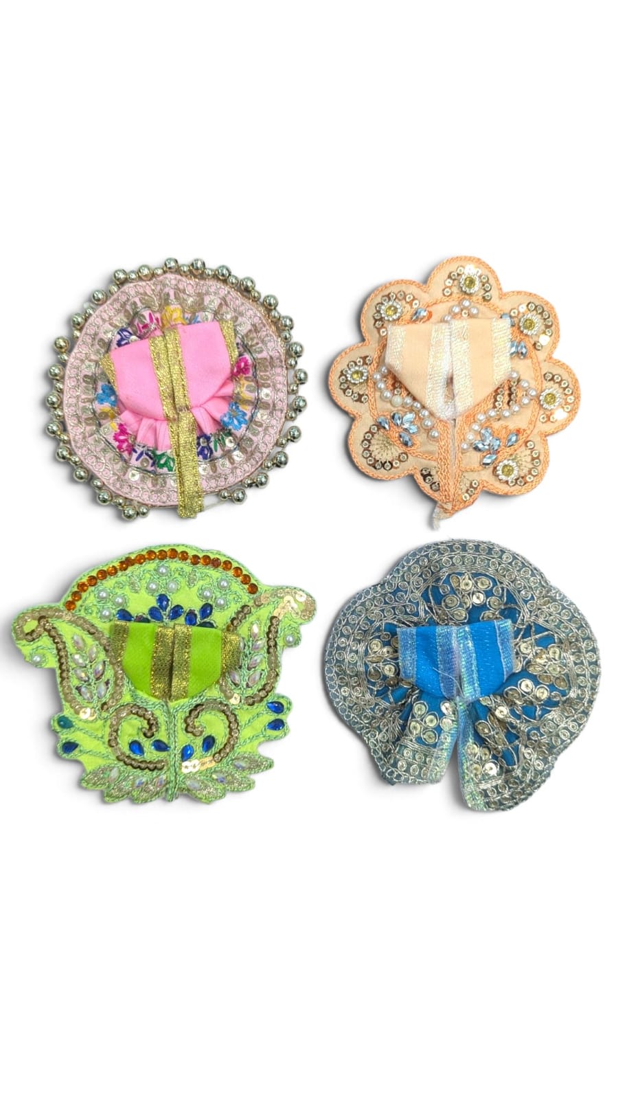 Pack of 4 Laddu Gopal Dress Size 0 Multiple Colors