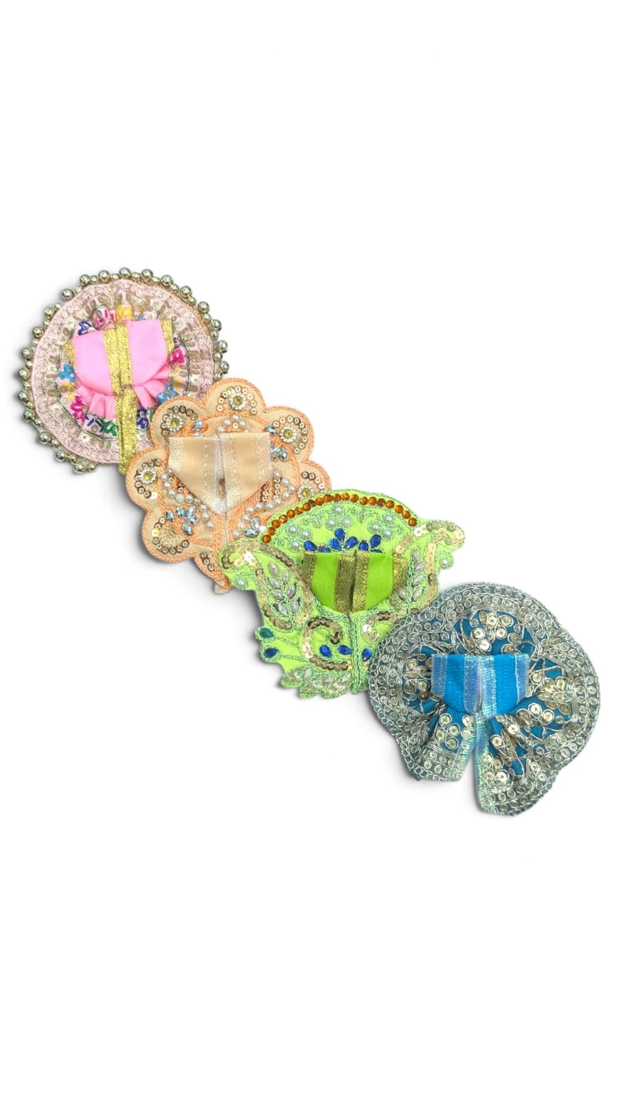 Pack of 4 Laddu Gopal Dress Size 0 Multiple Colors