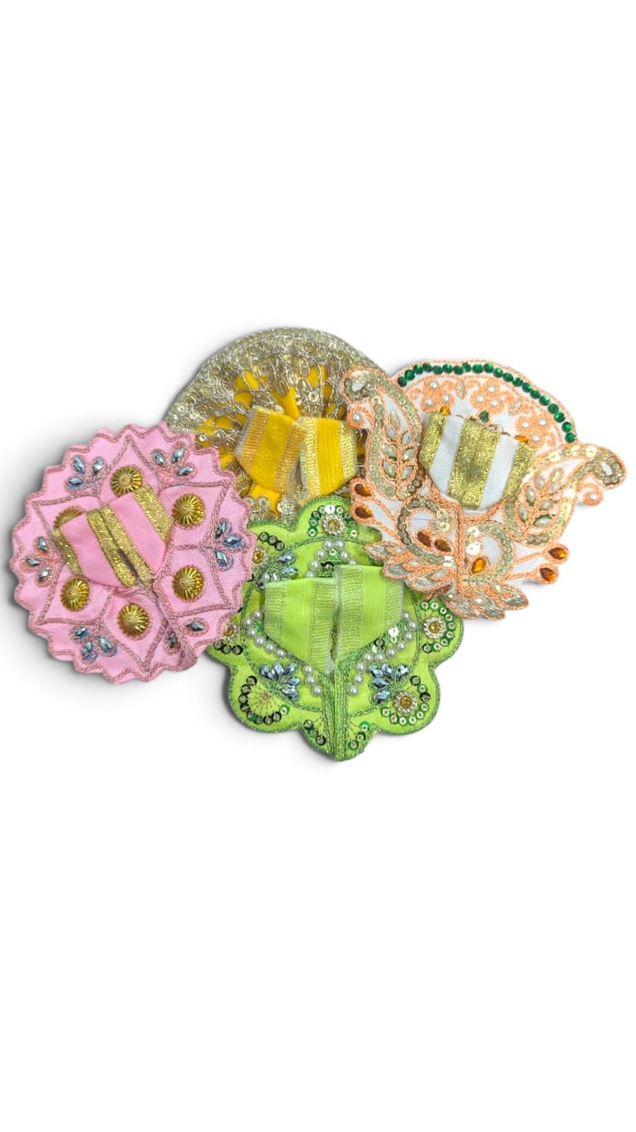 Pack of 4 Laddu Gopal Dress Size 0 Multiple Colors