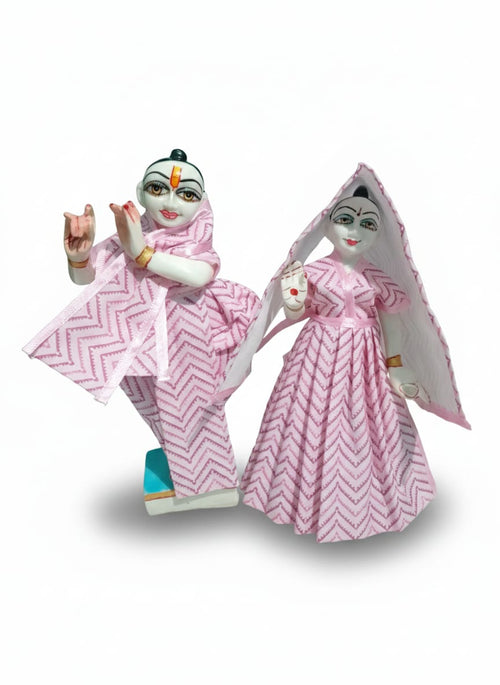 9 inch radha krishna summer cotton dress