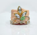 laddu gopal size 6 number pagdi light orange