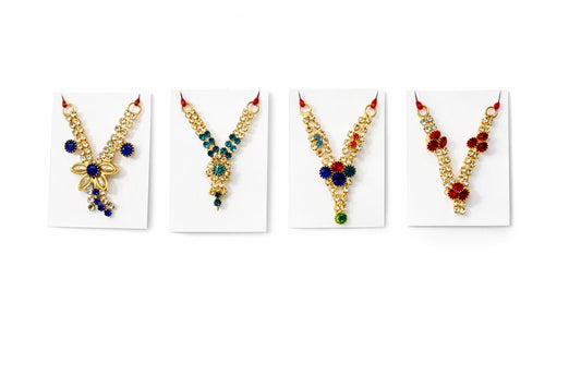 Har, Necklace suitable for Size 0,1,2 Number Gopal Ji ( Pack of 4 )