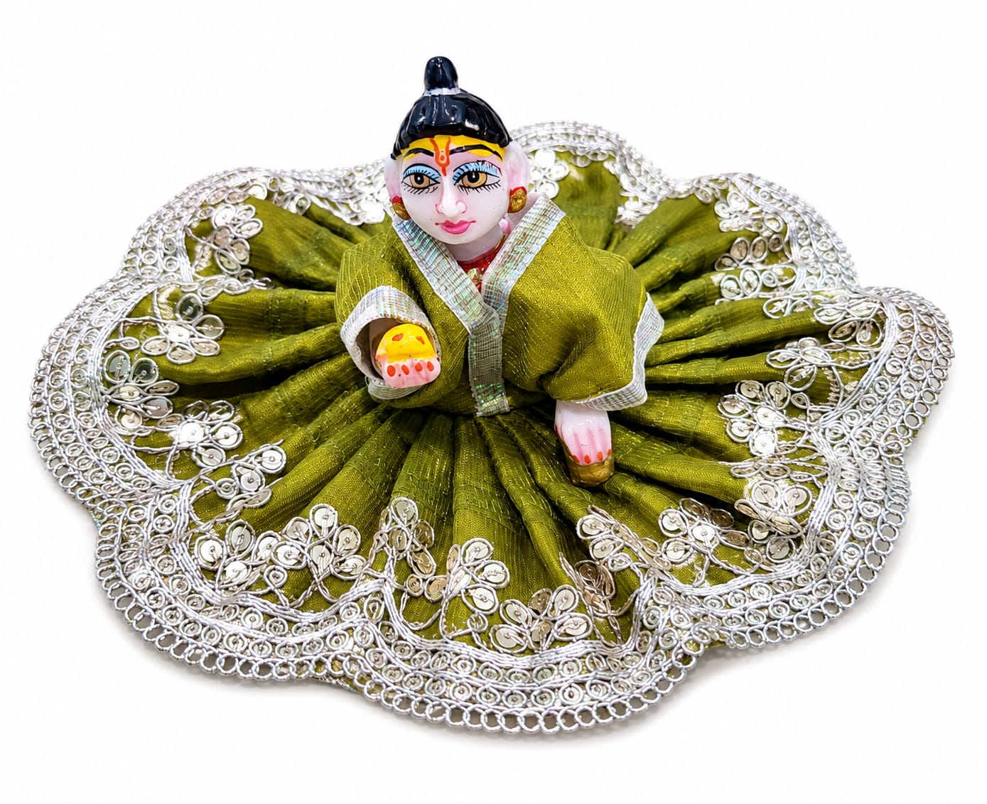 Laddu Gopal Dress Size 4 Green