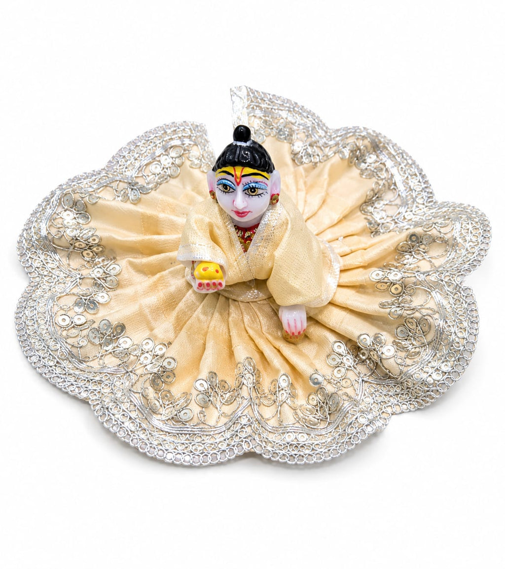 Laddu Gopal Dress Size 4 Orange