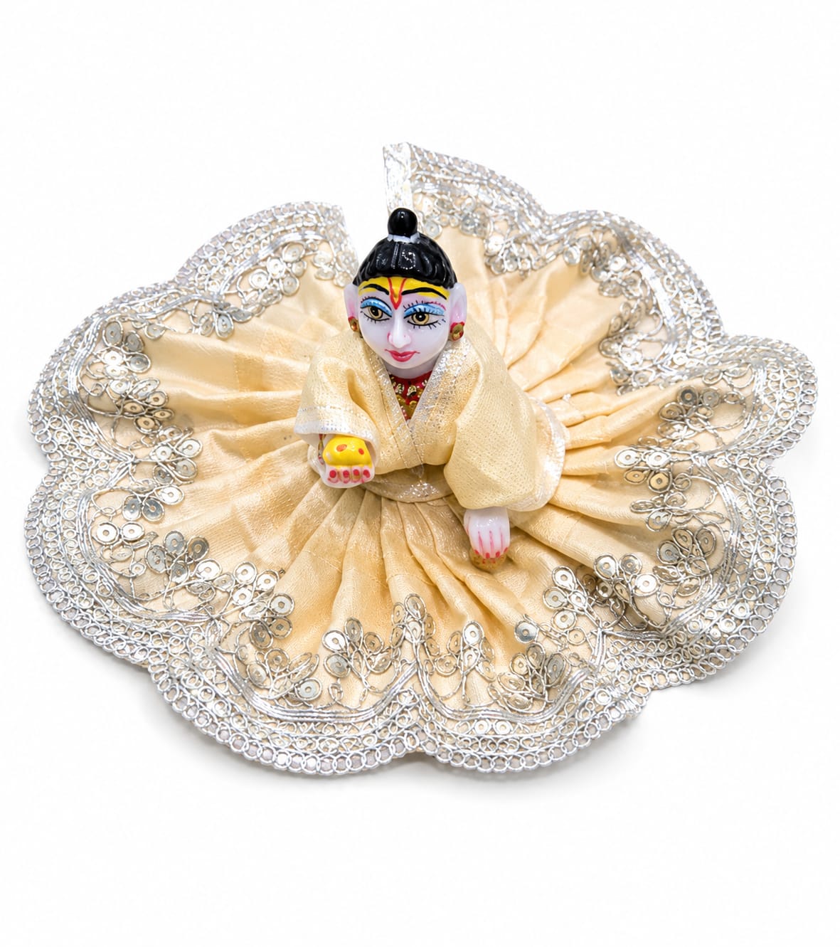 Laddu Gopal Dress Size 4 Orange