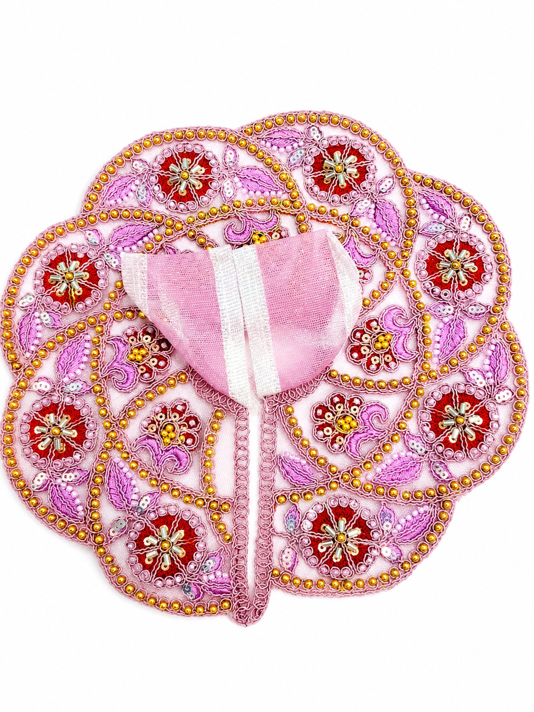 Laddu Gopal Dress Size 4 Number Purple