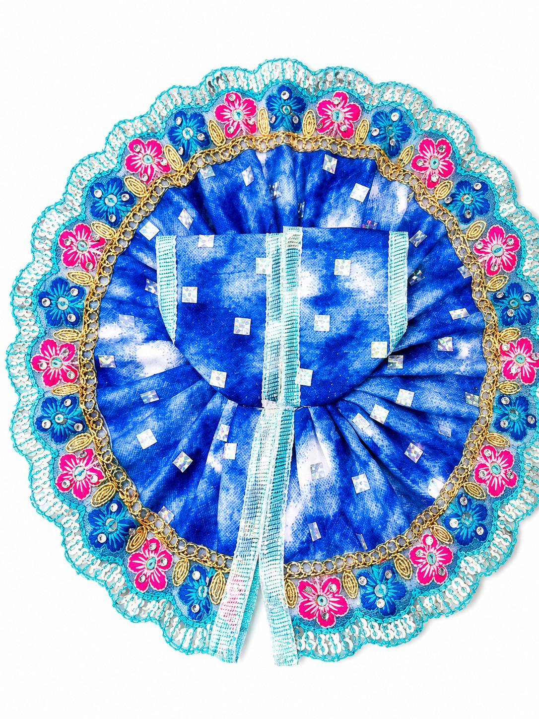 Laddu Gopal Dress Size 4 Number Blue