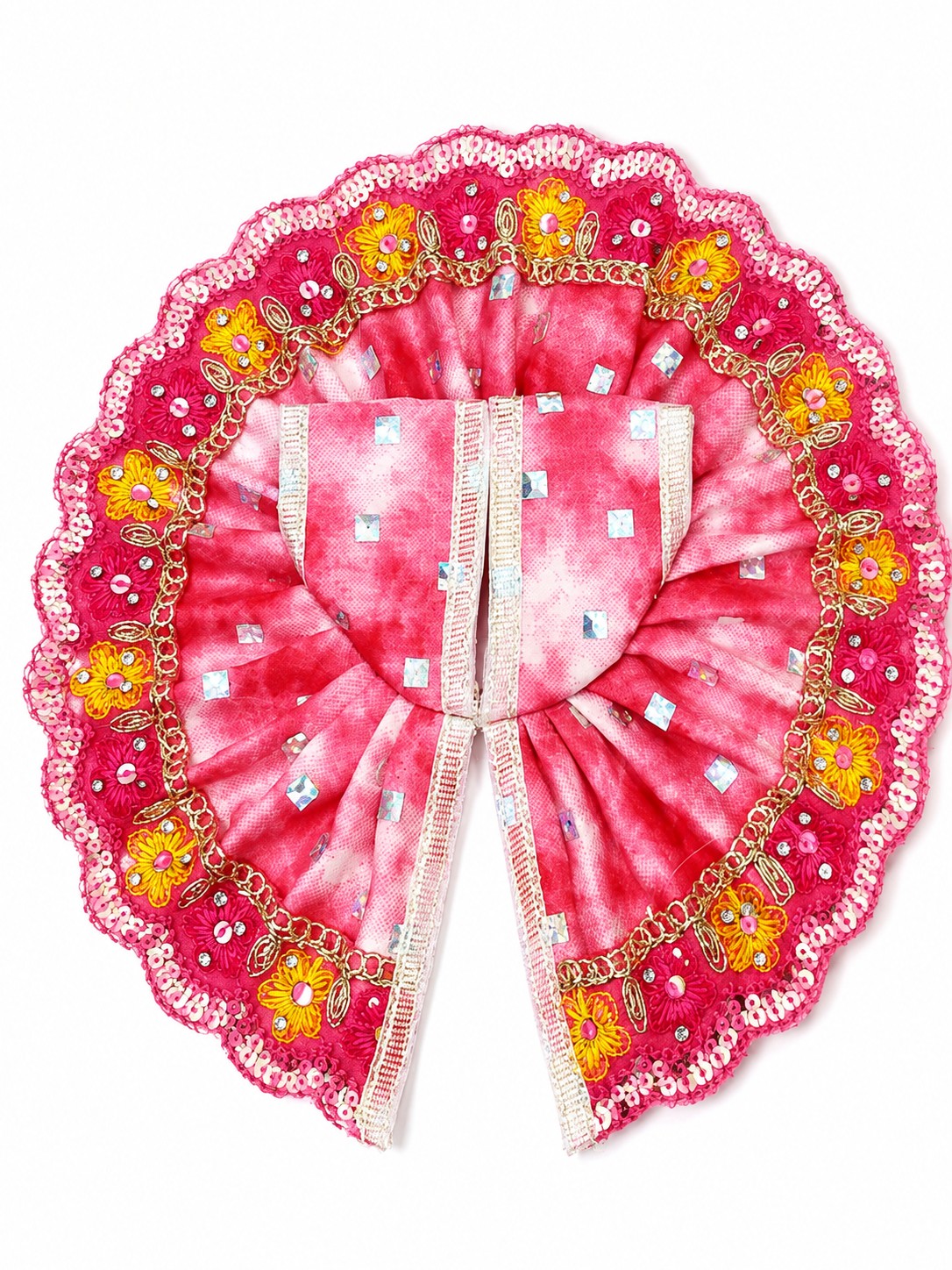 Laddu Gopal Dress Size 4 Number Red