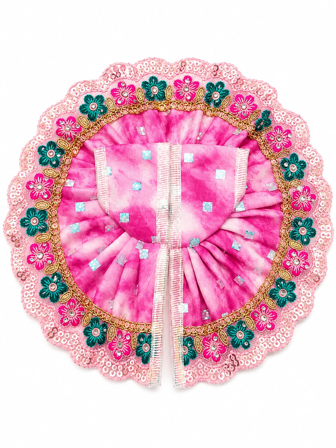 Laddu Gopal Dress Size 4 Number Pink