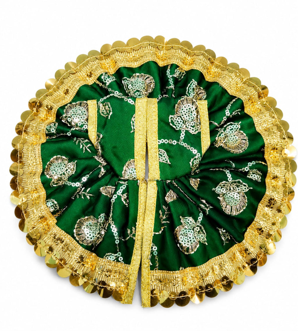 Laddu Gopal Dress Size 4  Number Green