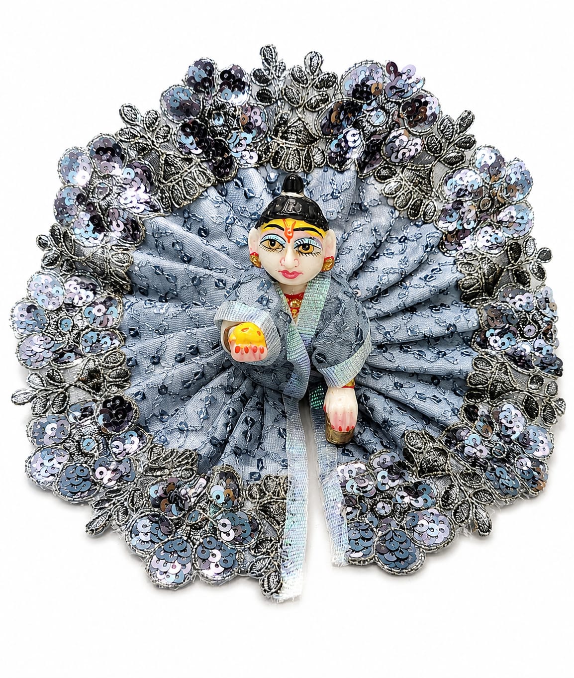 Laddu Gopal Dress Size 4 Number Grey