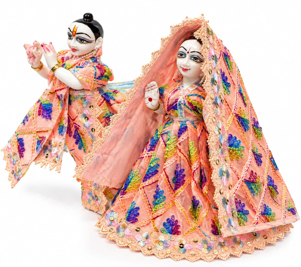 Radha Krishna Dress Poshak Orange