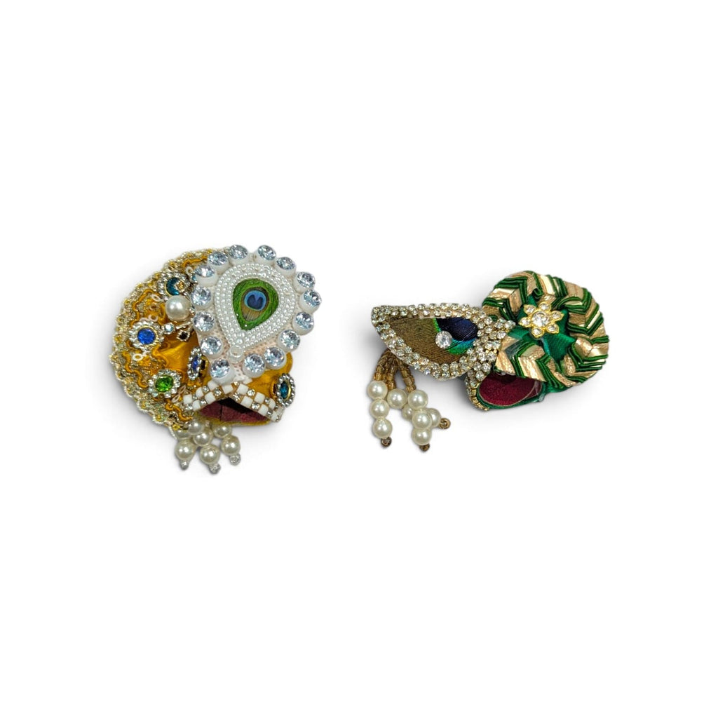 Pack of 2 Laddu Gopal Kanha Ji Pagdi  Size 0