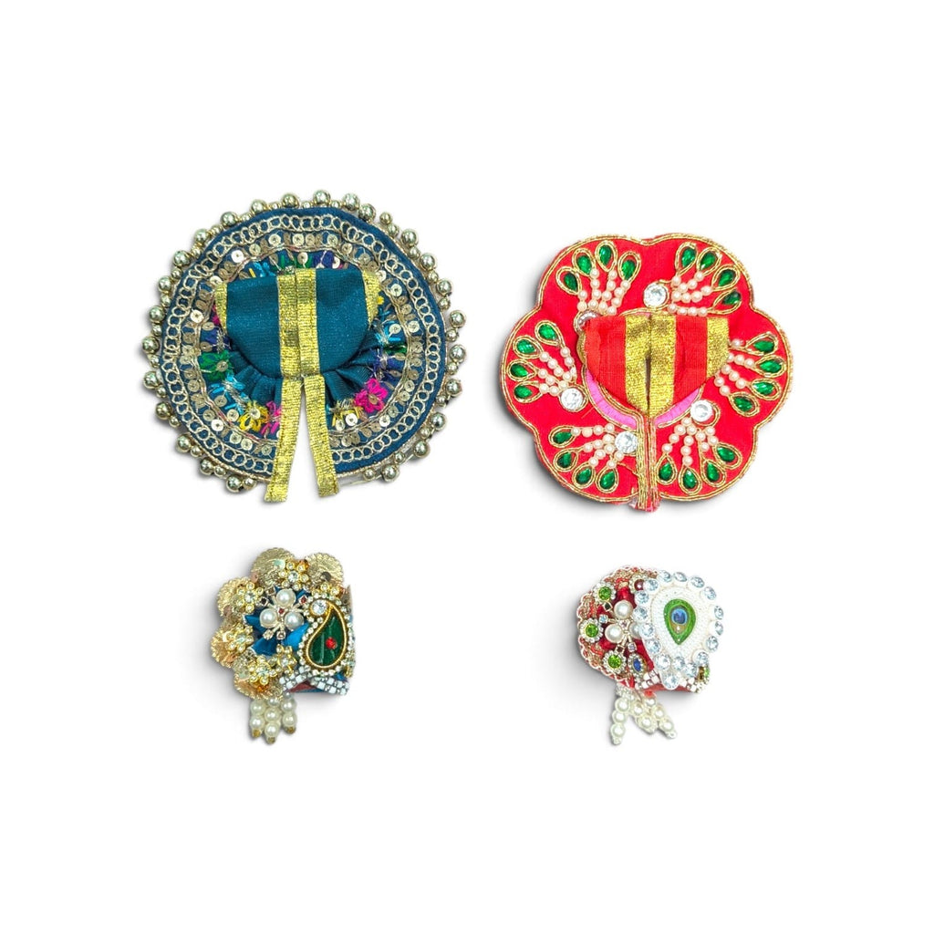 Pack of 2 Laddu Gopal Dress and Pagdi Combo Size 0