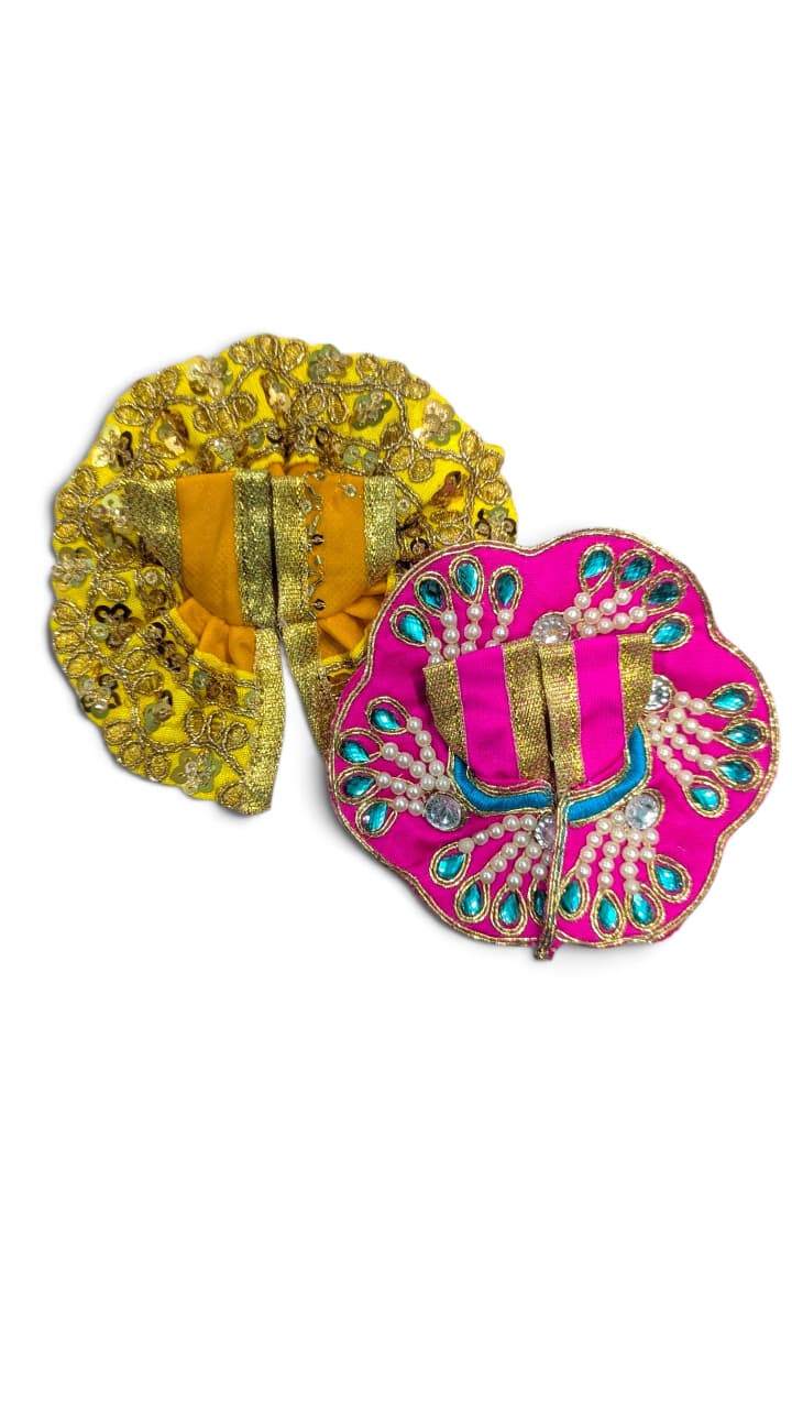 Pack of 2 Size 0 Laddu Gopal ji Poshak