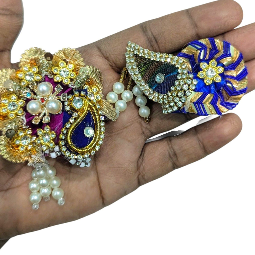 Pack of 2 Laddu Gopal Kanha Ji Pagdi  Size 0
