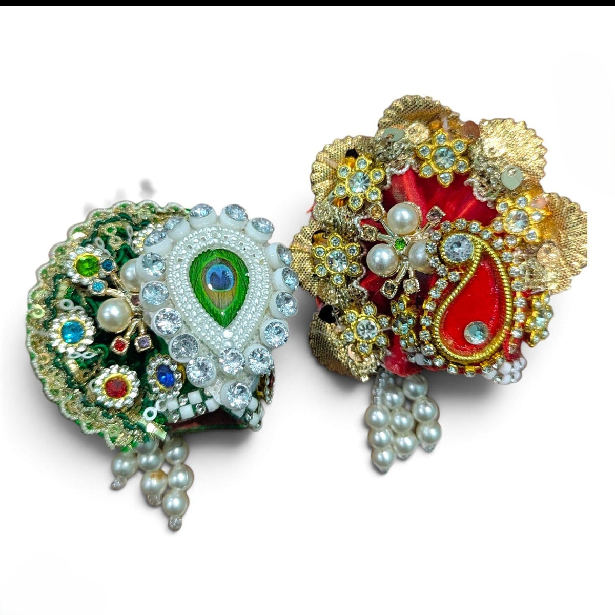 Pack of 2 Laddu Gopal Kanha Ji Pagdi  Size 0