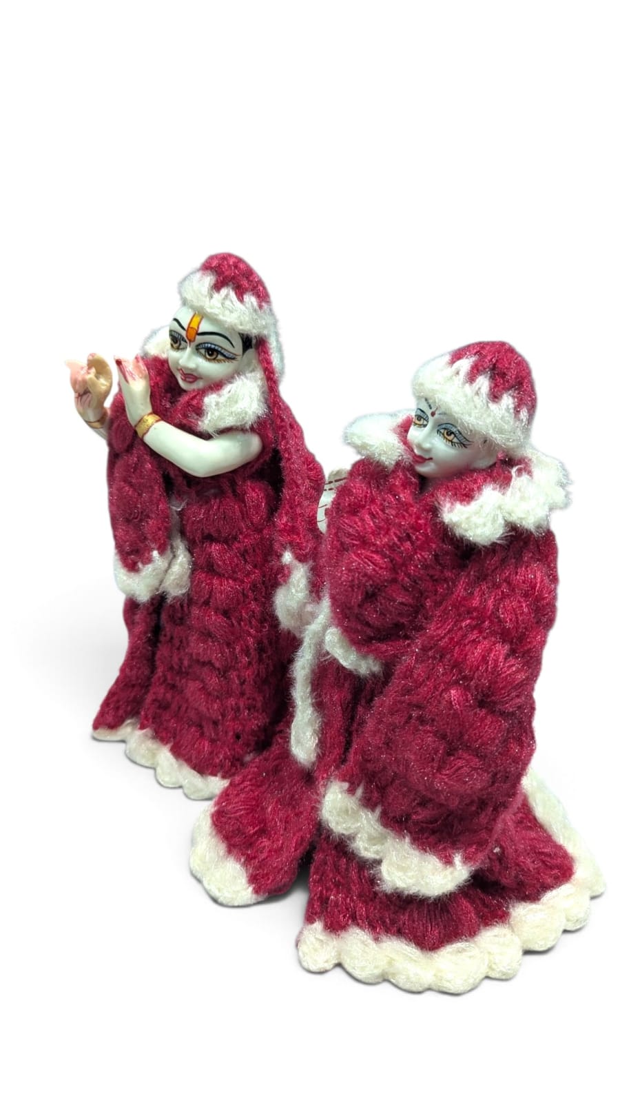 9-10 Inch Radha Krishna Winter Woolen Dress