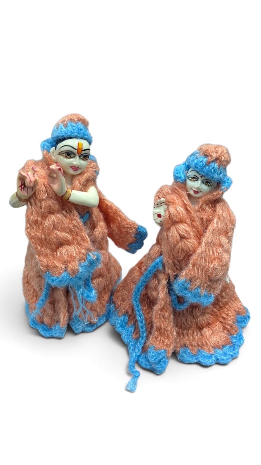 9-10 Inch Radha Krishna Winter Woolen Dress
