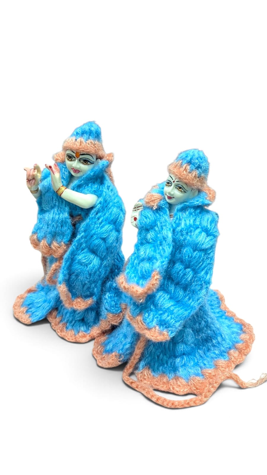 9-10 Inch Radha Krishna Winter Woolen Dress