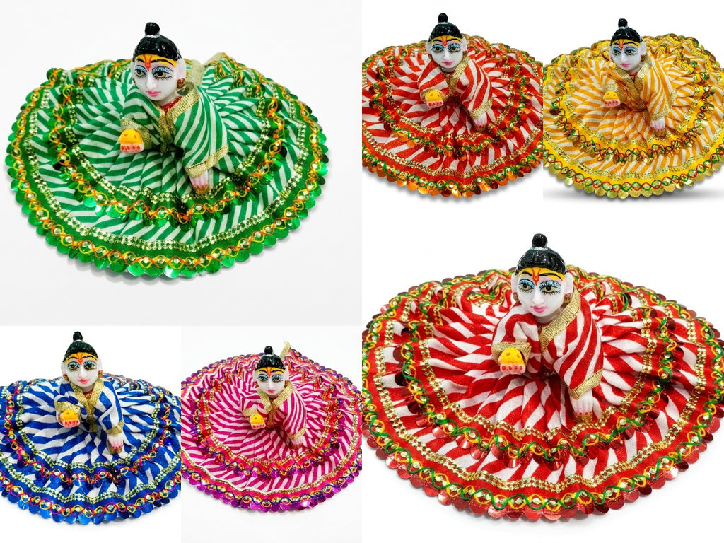 laddu gopal size 0 number dress size 0 number pack of 6