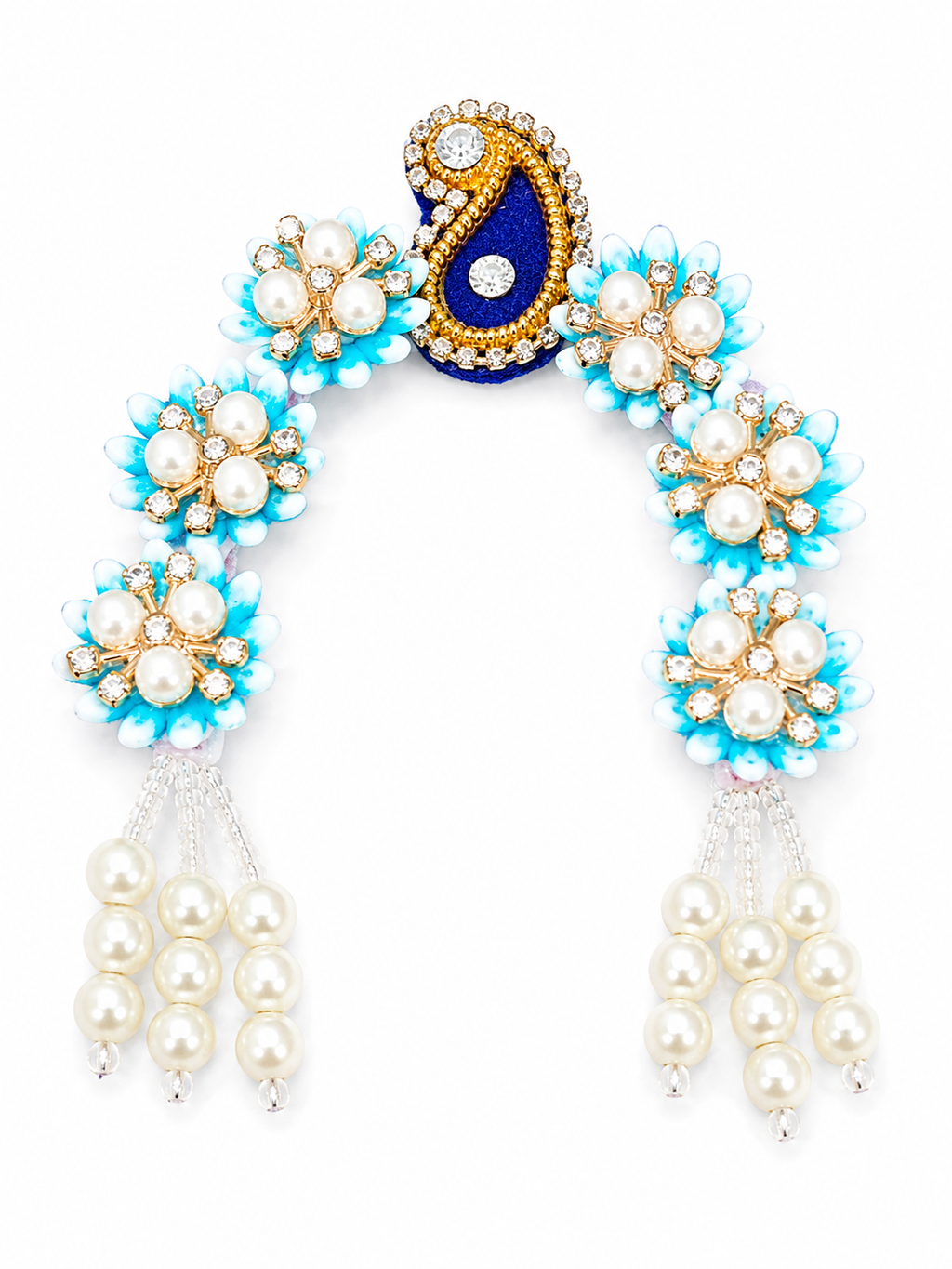 12 Inch Radha Rani, Durga Maa Chandrika Skyblue color for Sringar Deity Dressing