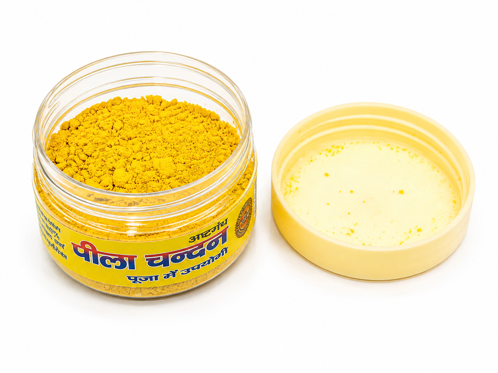 Peela Chandan 50gm Pack of 2 Pooja Samagri