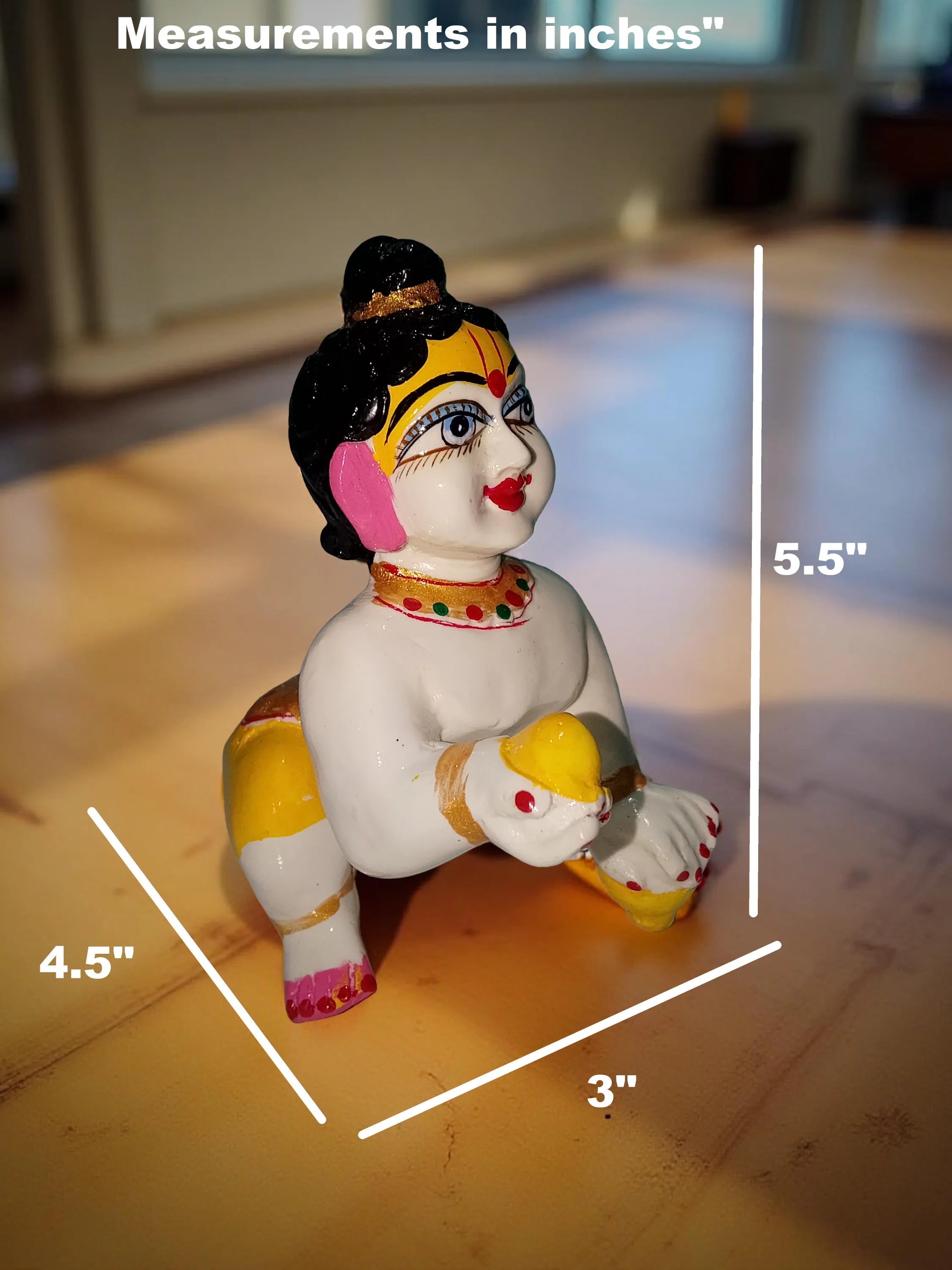 laddu gopal murti size 6 5 5 inch