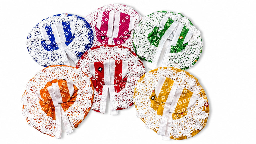 vrindavan e store pack of 6 size 0 number summer soft cotton dress for laddu gopal 1