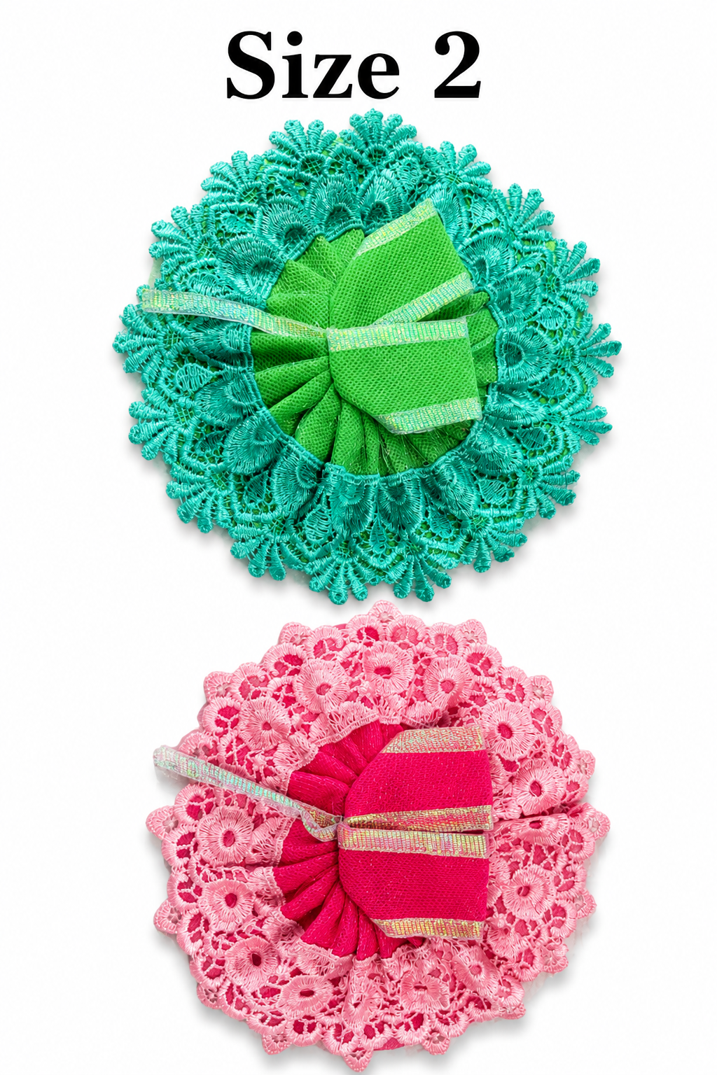 Pack of 2 Laddu Gopal, Kanha Ji Size 2 Number Number Poshak Dress Lightweight and Vibrant Colour