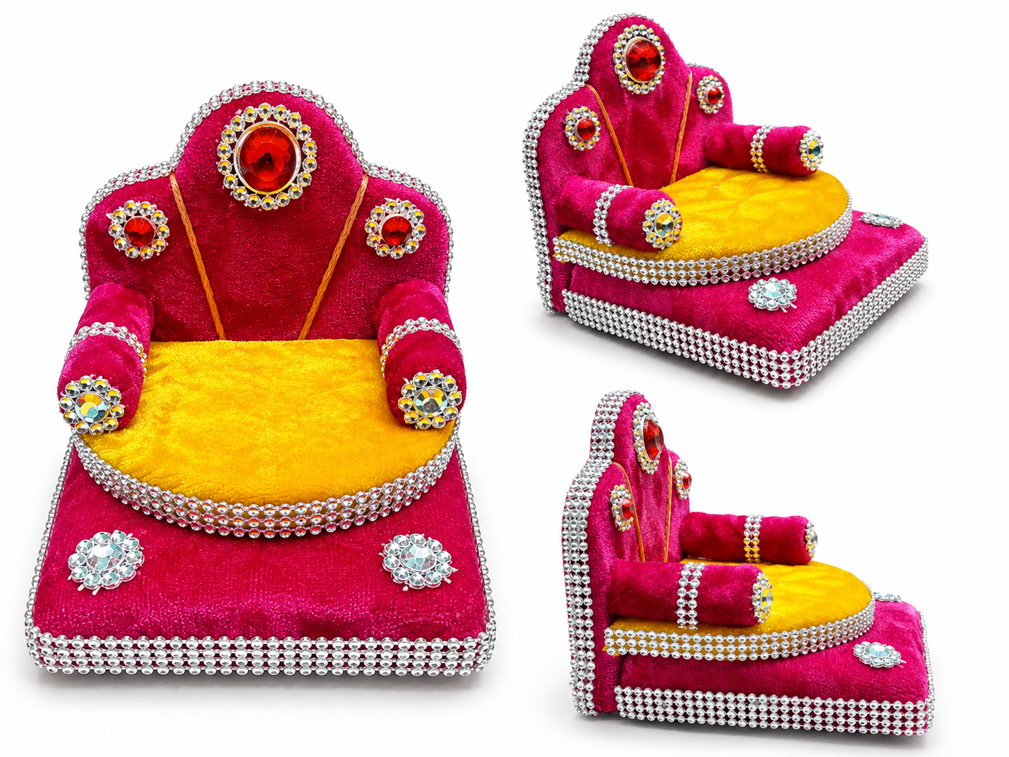 premium laddu gopal singhasan for size 0 decorative handmade throne seat for bal gopal designer aasan for kanha ji pooja jhula decoration