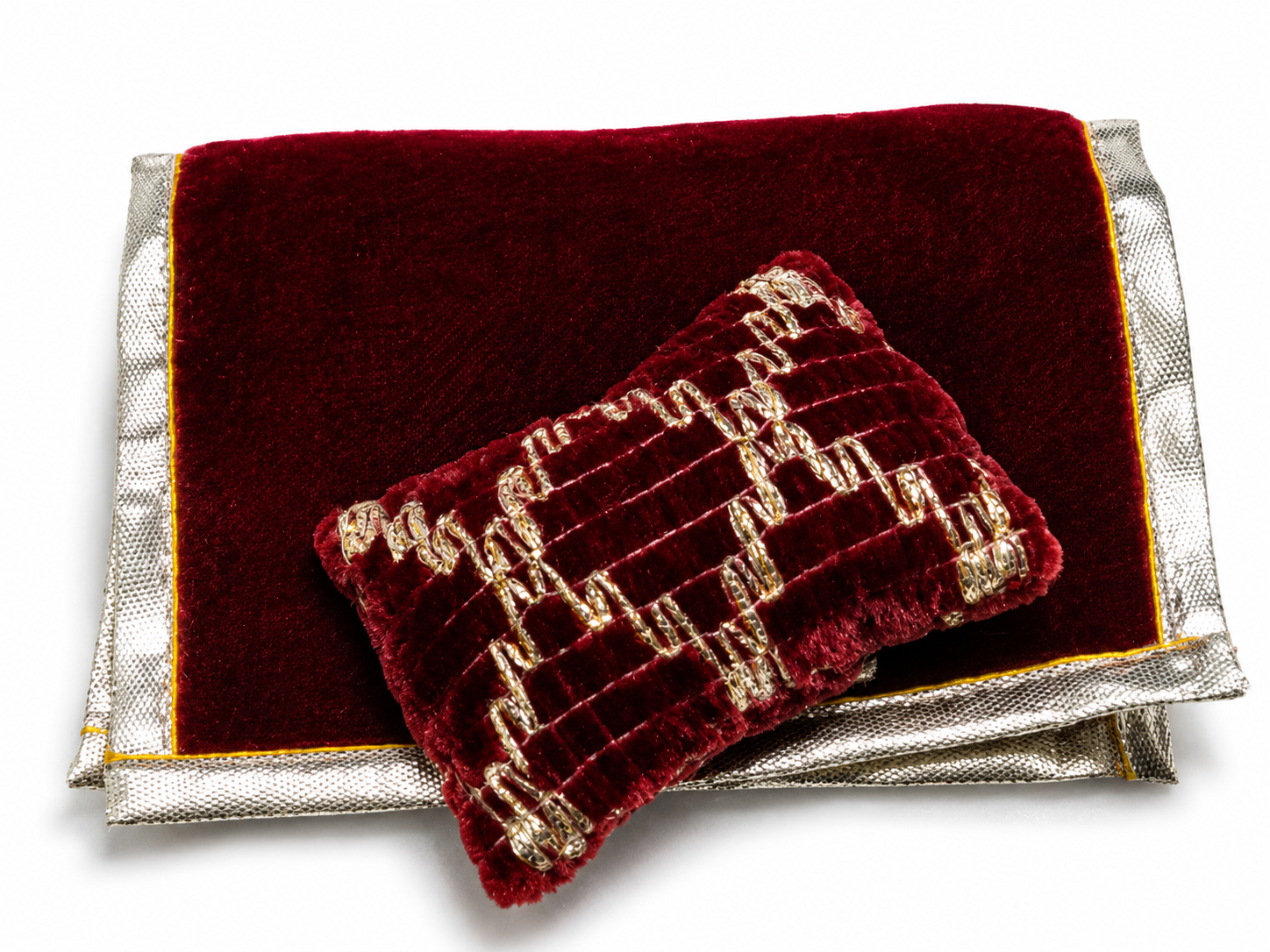 premium velvet laddu gopal bistar set for size 0 idol soft mattress with designer pillow kanha ji sleeping bed set maroon velvet bedding