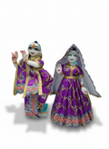 7 8 inch radha krishna summer fancy dress violet