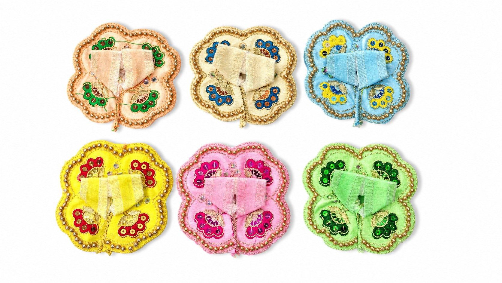 vrindavan e store pack of 4 size 0 number dress for laddu gopal