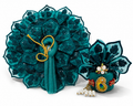 Premium Laddu Gopal Dress Size 5 with Matching Designer Pagdi (Emerald Green)
