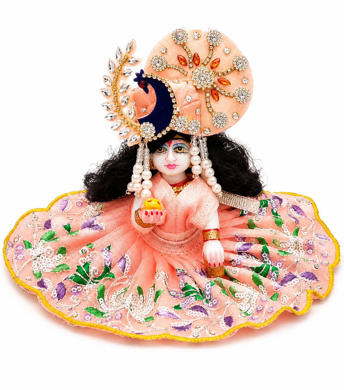 Laddu Gopal Frock Size 4 Number Color Pink