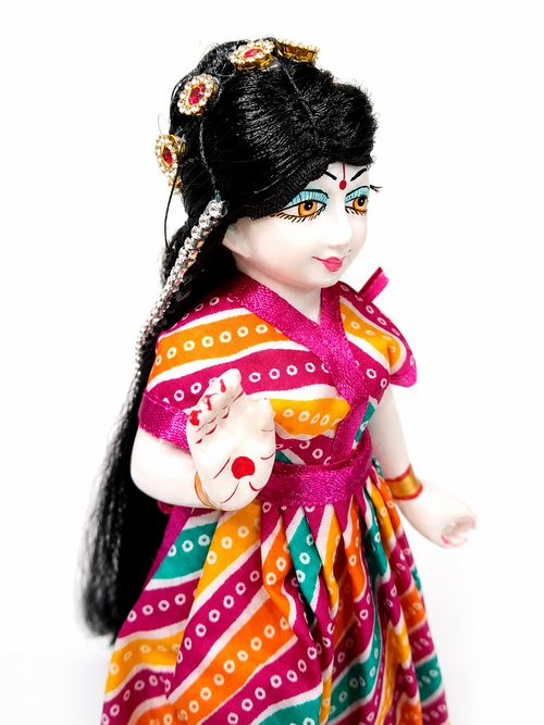 Radha Rani Hair Wig for Sringar 9 Inch Radha Rani, Durga Maa