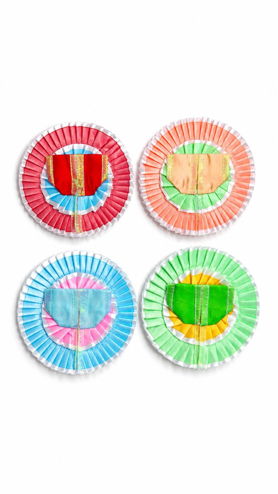 Vrindavan E Store Pack of 4 Size 1 Number Dress for Laddu Gopal