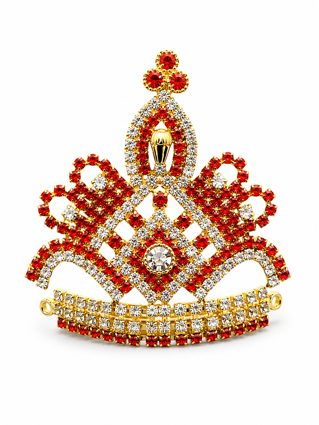 Premium Stone Work Laddu Gopal Mukut (Crown) for Size 5, 6 & 7 Number | Designer Krishna Crown | Heavy Diamond Finish