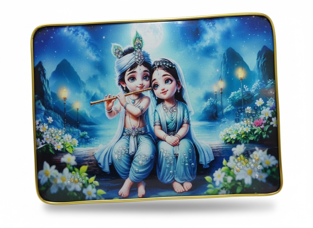 radha krishna photo frame 12x9 inch 1
