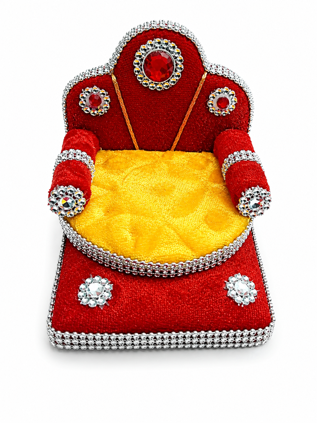 premium laddu gopal singhasan for size 0 decorative handmade throne seat for bal gopal designer aasan for kanha ji pooja jhula decoration 1