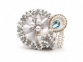 luxury pearl stone laddu gopal pagdi for size 2 kanha ji designer mukut safa for bal gopal premium handmade krishna crown