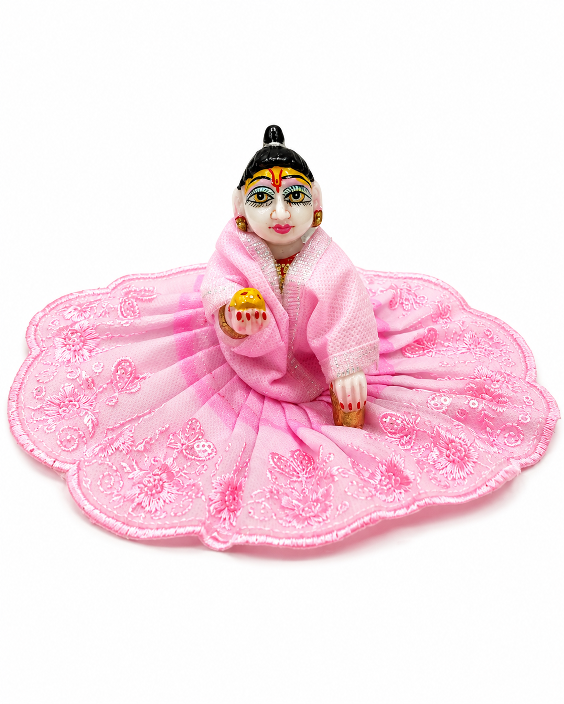 Laddu Gopal Dress Size 4 Number Color Yelllow