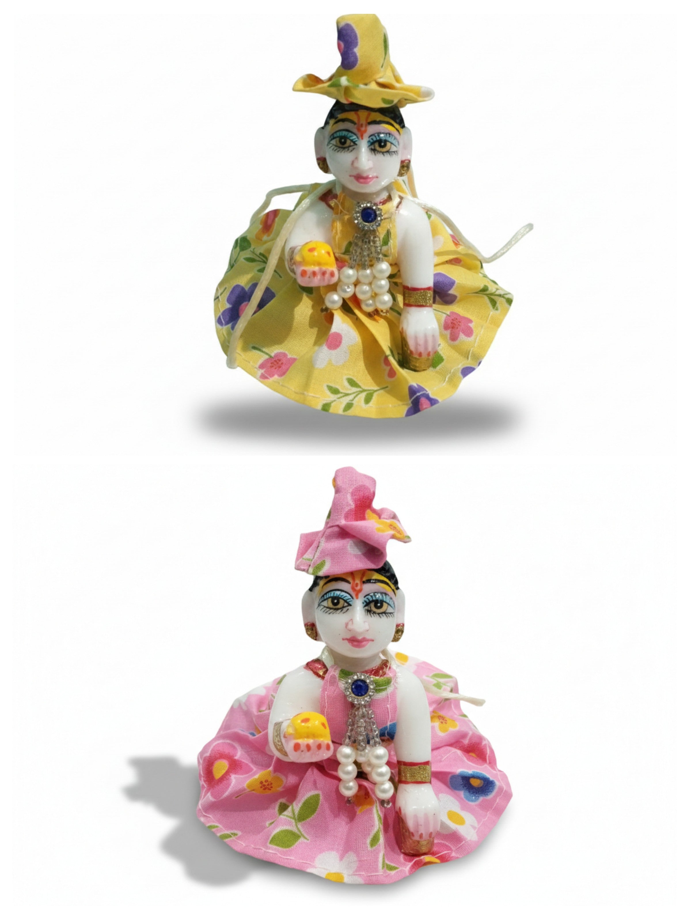 size 0 frock for gopal ji with attached latkan