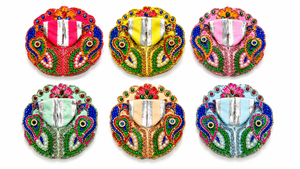Vrindavan E Store Pack of 6 Size 0 Number Summer Fancy Dress for Laddu Gopal